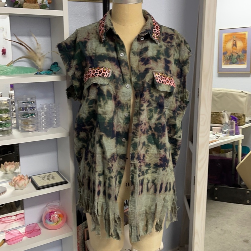 TYE DYE CHEETA KIMONO 😻🌈✨